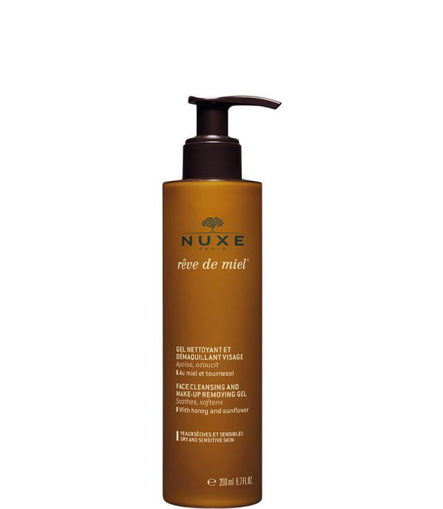 Nuxe Reve de Miel Makeup Remover and Facial Cleansing Gel, 200 ml.