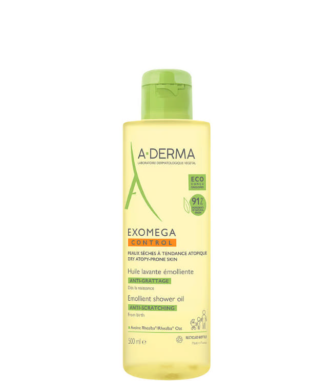 A-Derma Exomega Control Emollient Cleansing Oil, 500 ml.