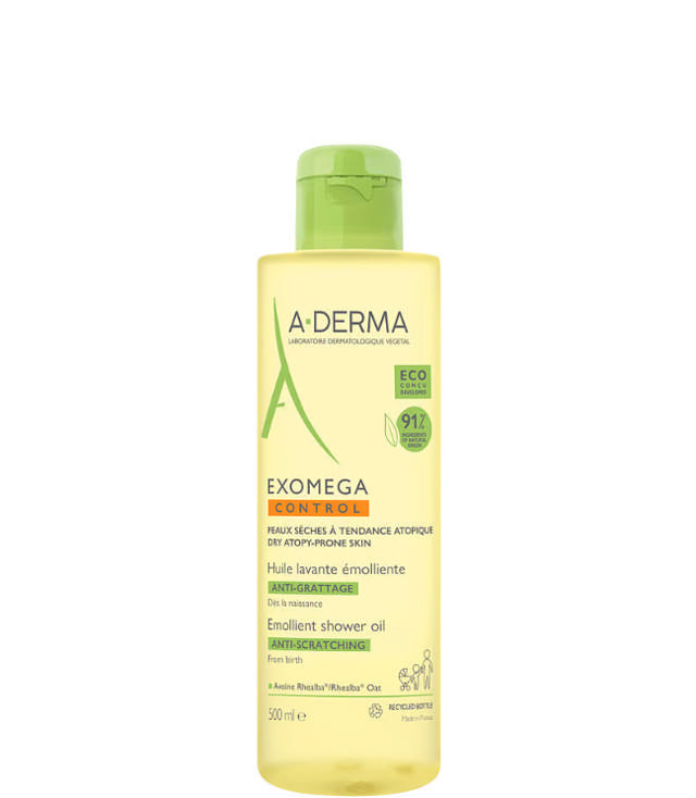 A-Derma Exomega Control Emollient Cleansing Oil, 500 ml.