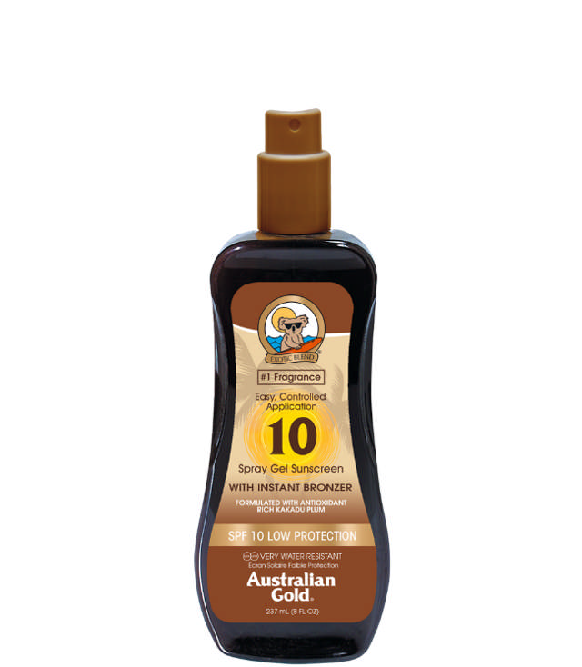 Australian Gold Solcreme Bronzer Lotion Spray SPF 10, 237 ml.