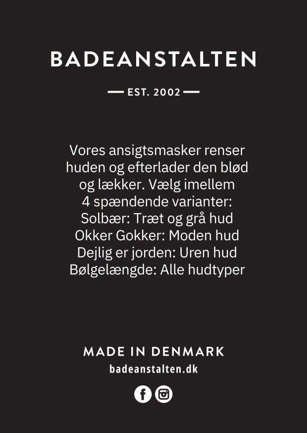 Badeanstalten Ansigtsmaske - Bølgelængde (Peel-off)