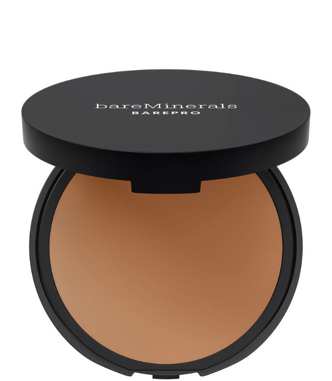 BareMinerals Barepro 16H Skin-Perfecting Pressed Powder Foundation Medium Deep 45 Warm, 8 g.