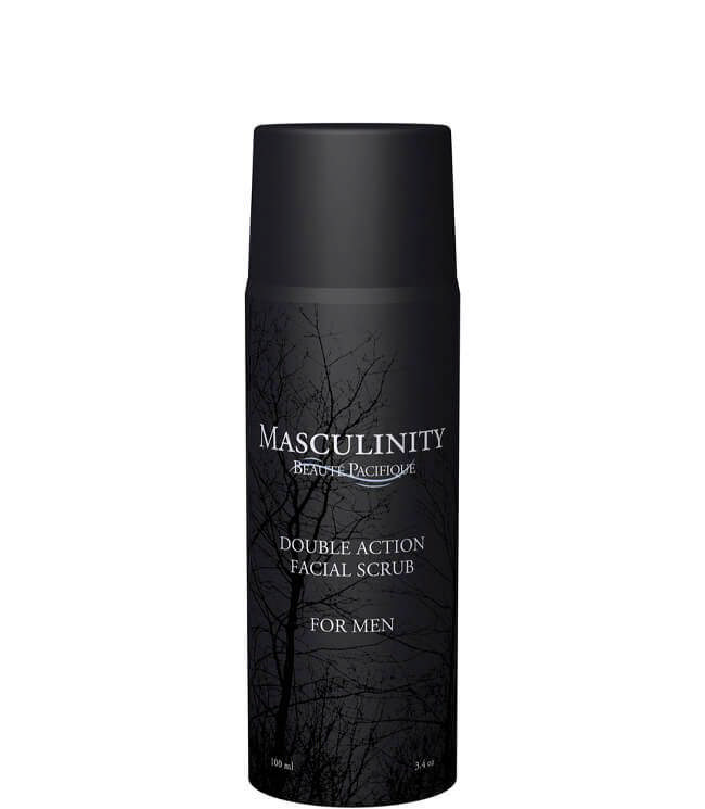 Beauté Pacifique Masculinity Double Action Facial Scrub All Skin Types, 100 ml.