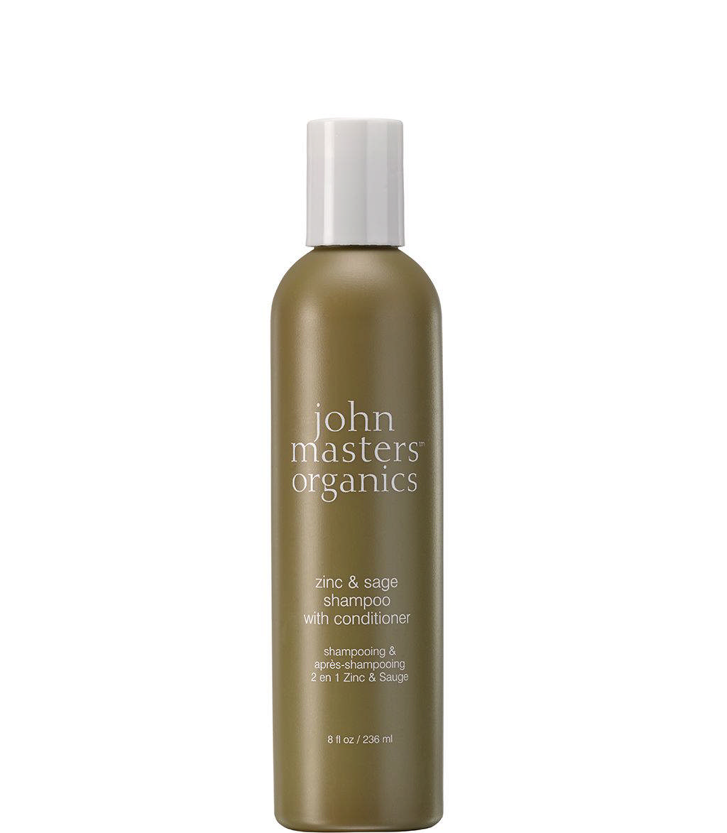 John Masters Organics Zinc & Sage Shampoo with Conditioner, 236 ml.