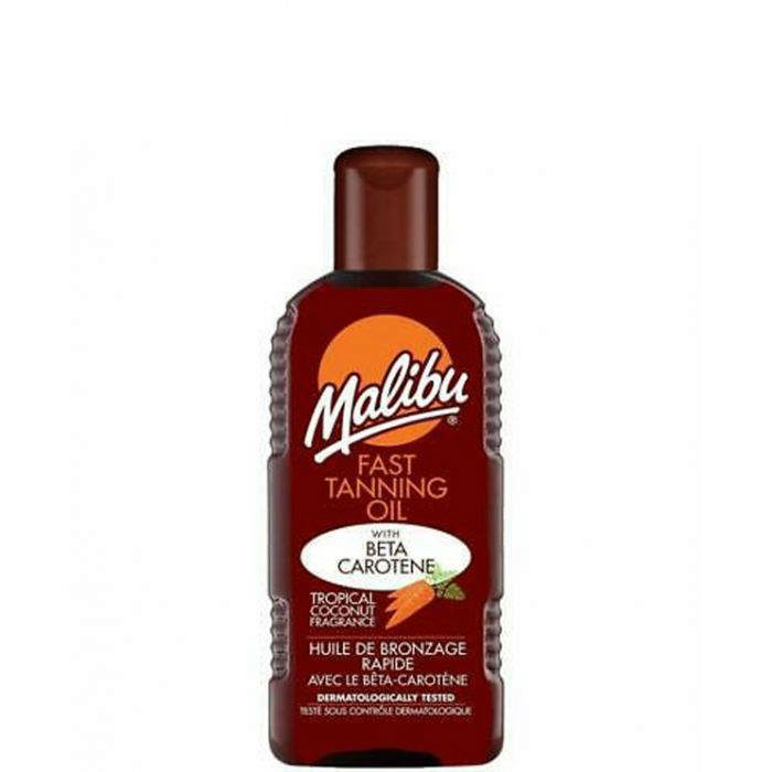 Malibu Fast Tanning Oil With Beta Carotene, 100 ml.