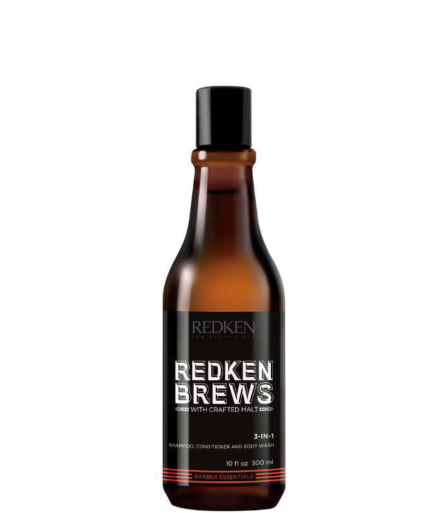 Redken Brews 3-In-1 Shampoo, Conditioner & Body Wash, 300 ml.