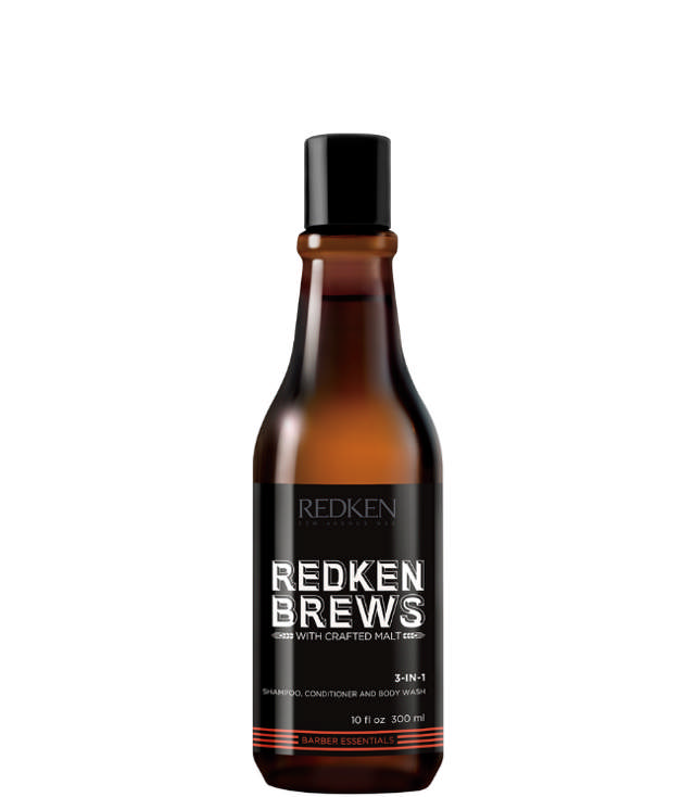 Redken Brews 3-In-1 Shampoo, Conditioner & Body Wash, 300 ml.