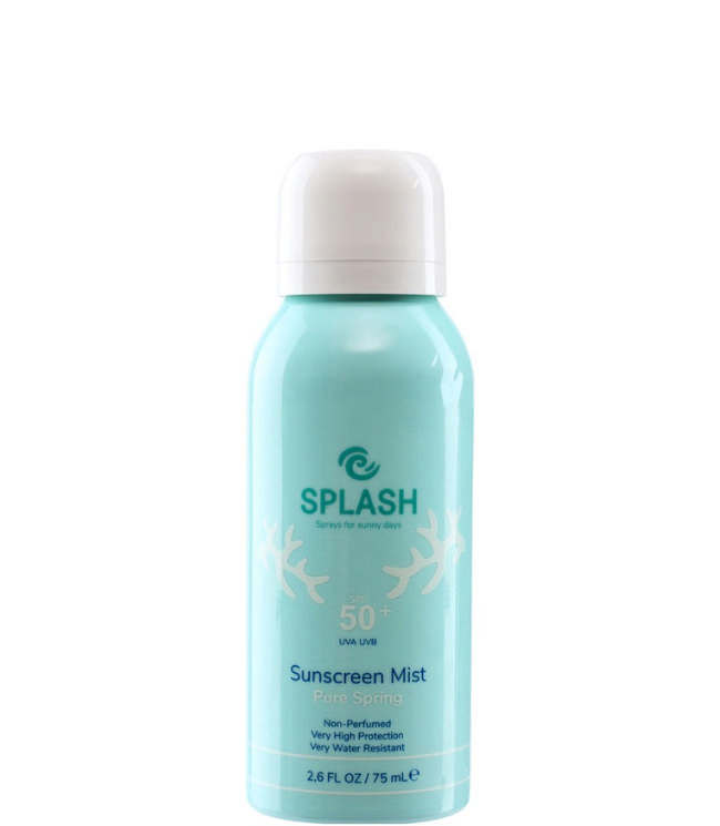 SPLASH Summer Breeze Sunscreen Mist SPF 50 - Travel Size, 75 ml.