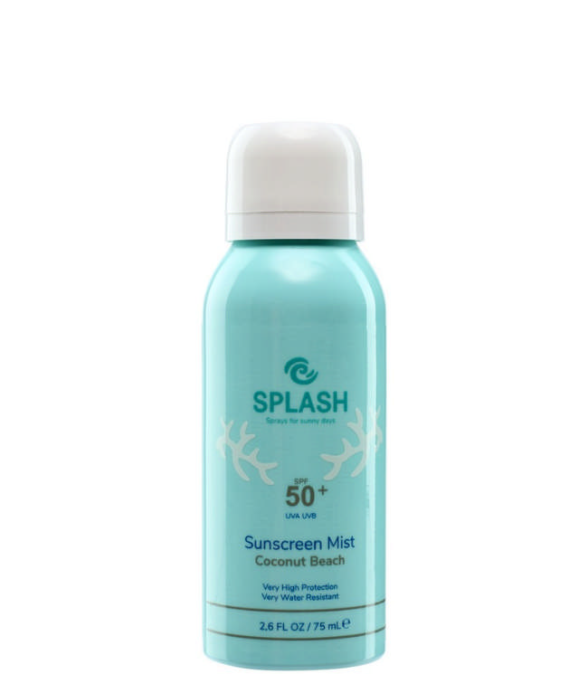 SPLASH Coconut Beach Sunscreen Mist SPF 50+ Travel Size, 75 ml.